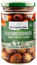 [30652] BOI Bio zwarte ontpitte olijven 280 g Demeter