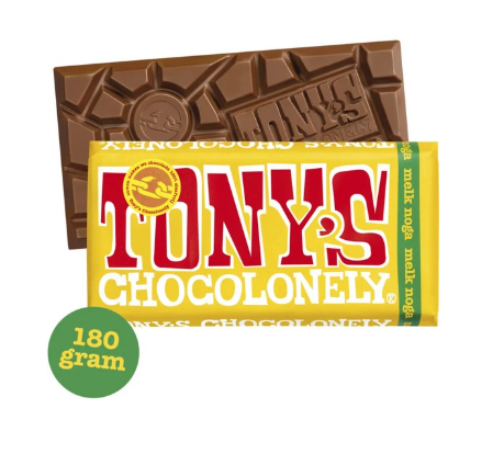 [31219] Tony's Chocolonely Melk Noga 180g
