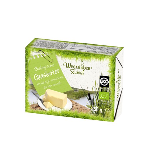[33665] Weerribben Zuivel Grasboter(ongezouten) bio 250g