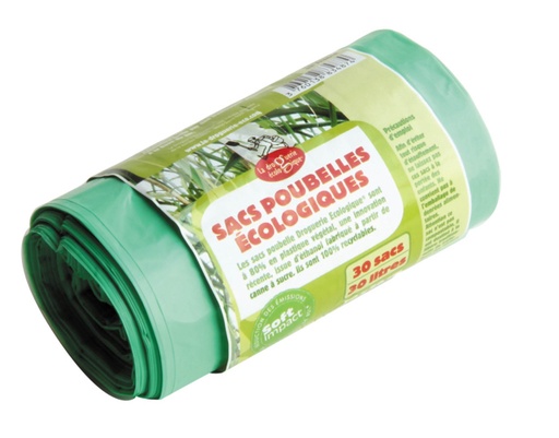 [33816] La Droguerie Ecologique Vuilniszakken 30x30l (50x70cm)