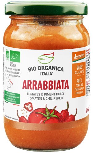 [01] BOI Arrabbiata pittige tomatensaus met rode chilipepers 350g