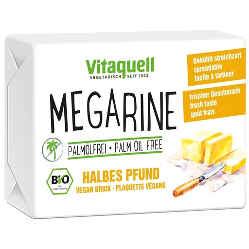 VITAQUELL Megarine Vegan Brick 250g zonder palmolie