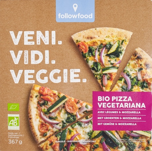 FOLLOWFOOD Pizza verdura Vegan 339g (kopie)