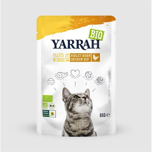 YARRAH Filet kat kip met saus 85g